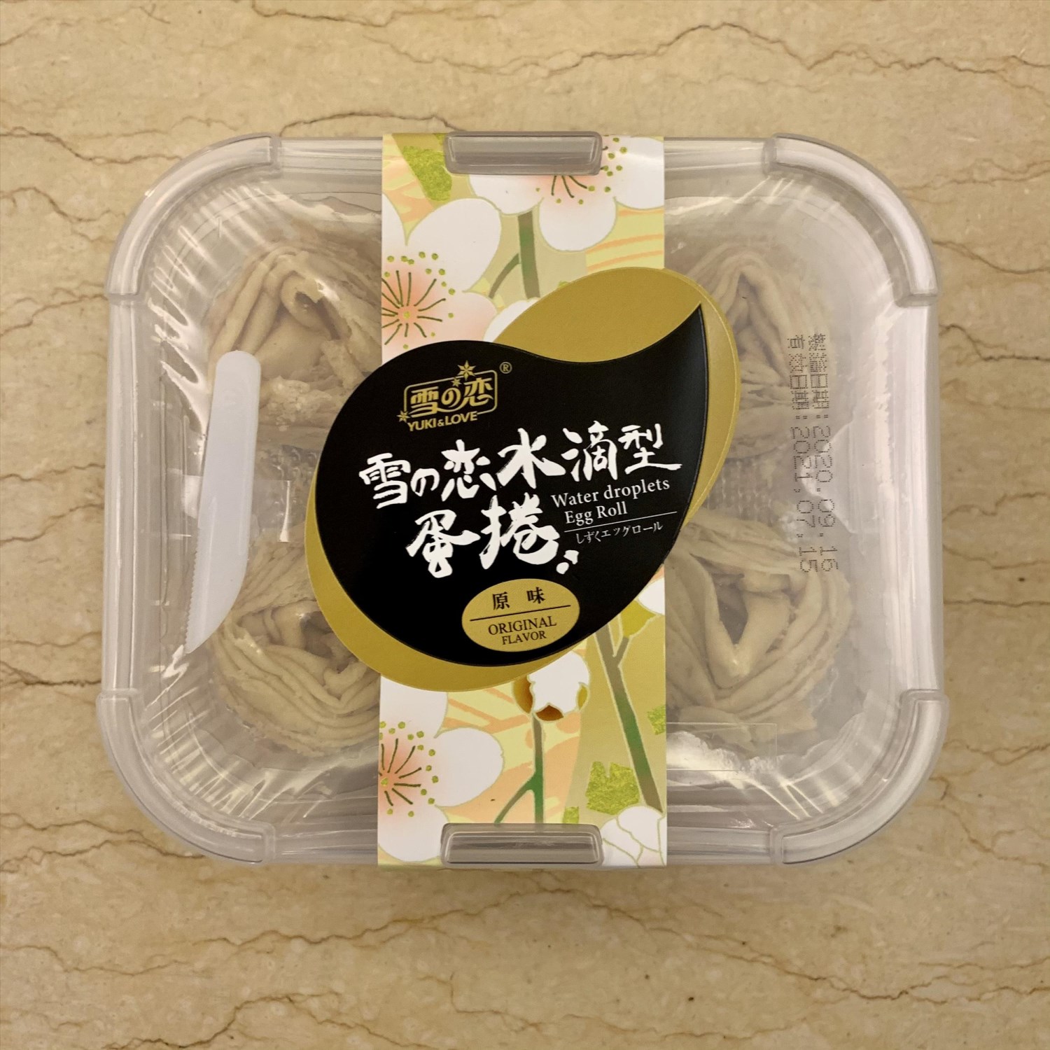 雪之戀 | 水滴型千層蛋捲 (原味)